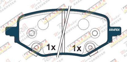 KRATEX Chevrolet Captiva 1.5T 2020-- задние GDB8190