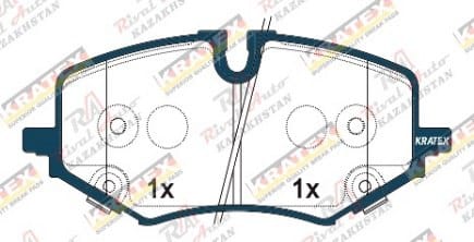 KRATEX Chevrolet TrailBlazer 1.2L 1.3l 2022- передние KR1296