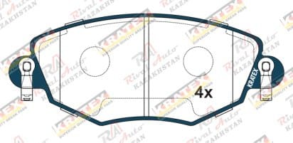 KRATEX Ford Mondeo 2,0L 2,5L 00-07 Jaguar X-Type 2,0L 2,5L 00-05 передние GDB1434