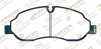 KRATEX Ford Transit 2,0L 2,2L 13-- передние GDB2117