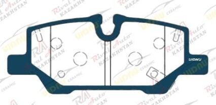 Тормозные колодки UIDNU Ceramic Chevrolet TrailBlazer (1T_56) 1.2T 1.3T 2021-- (керамические) задние