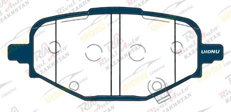 Тормозные колодки UIDNU Ceramic Chevrolet Monza 1.3T 1.4L 1.5L 2021-- (керамические) задние YD-18035