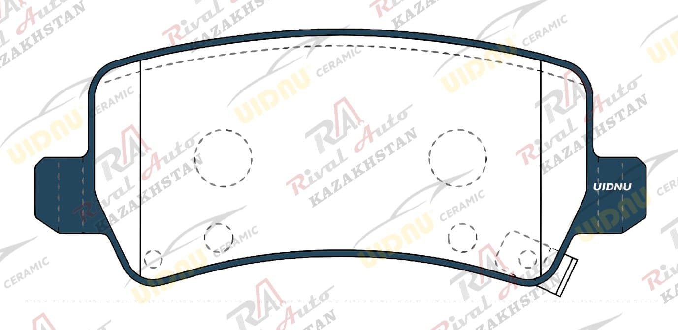 Тормозные колодки UIDNU Ceramic Hyundai Grandeur (HG) 2.2D 2.4L 3.0L 3.3L 2011-2016, Azera 3.0L 3.3L 2011-2016 (керамические) передние PN0778