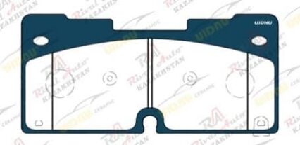 Тормозные колодки UIDNU Ceramic Cadillac Escalade 6.2L 2021-- Chevrolet Suburban 5.3L 2021-- Tahoe 3.0L 5.3L 6.2L 2021-- Silverado 1500 6.2L 2019-- GMC Yukon Denali 6.2L 2021-- Sierra 1500 6.2L 2019--  передние (керамические)