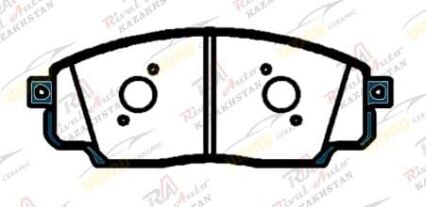 Тормозные колодки UIDNU Ceramic BYD SONG PLUS EV 2023-- HAN 1.5T 2.0T hybrid, HAN EV 2021--  TANG 1.5T hybrid 2018--  (electro car)   (керамические)   передние