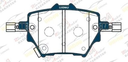 Тормозные колодки UIDNU Ceramic GAC GS5 1.5T 2018-- (керамические)  задние