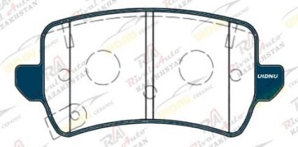 Тормозные колодки UIDNU Ceramic Geely  Emgrand 7 1.5L 2023-- (керамические)  задние