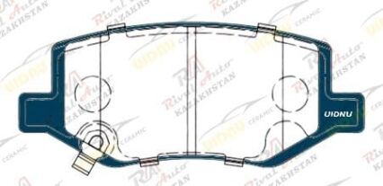 Тормозные колодки UIDNU Ceramic Geely Okavango 2.0T 2020-- Okavango L 2.0T 2022--  (керамические)  задние