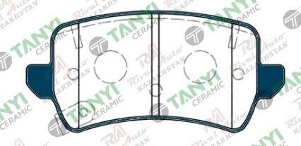 Тормозные колодки UIDNU Ceramic Geely  Emgrand 7 1.5L 2023-- (керамические)  задние