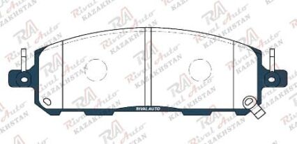 Тормозные колодки UIDNU Ceramic Mitsubishi Outlander 1.5T 2.4L 2.5L 2022-- Nissan X-Trail 1.5T 2022-- Pathfinder 2.0L 3.5L 2021-- Qashqai 1.5T 2022-- Ariya 2022-- (electro car) Terra 2.5L 2018-- Infiniti QX60/JX 3.5L 2022-- передние (керамические)