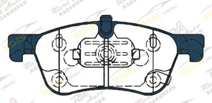Тормозные колодки UIDNU Ceramic Nissan X-Trail 1.5T 2.5L 2022-- Qashqai 1.3T 2021-- Mitsubishi Outlander 1.5T 2.5L 2021-- (керамические) задние