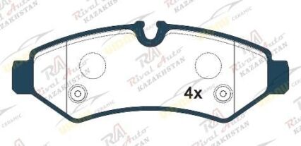 Тормозные колодки UIDNU Ceramic Mercedes-Benz Sprinter (907/910) 3-t/3.5-t/4-t/5-t 2.0L 2.1L 2.2L 3.0L  2018-- (керамические)  задние