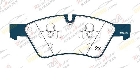 Тормозные колодки UIDNU Ceramic Mercedes-Benz ML-class (W164) ML 280 / ML 300 / ML 320 / ML 350 / ML 420 / ML 450 / ML 500 3.0L 3.5L 4.0L 5.0L 2005-2011, GL-class (X164) GL 320 / GL 450 / GL 500 / GL 550 3.0L 4.7L 5.5L 2006-2012, E-class (S211) E 500 5.0L 5.5L 2003-2009, G-class (W463) G 55 AMG 5.4L 2004-- R-class (R251) R 280 / R 300 / R 320 / R 350 / R 500 3.0L 3.5L 5.0L 5.5L 2006-2017 (керамические) передние PN0500
