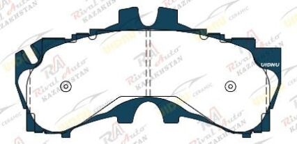 Тормозные колодки UIDNU Ceramic Lexus RX350/RX500H (F-Sport) 2.4T 2.4T hybrid 2023--  TX500H/TX550H+ (F-Sport) 2.4T hybrid 3.5T hybrid 2023--  Toyota Century 3.5T hybrid 2023--  (керамические) передние