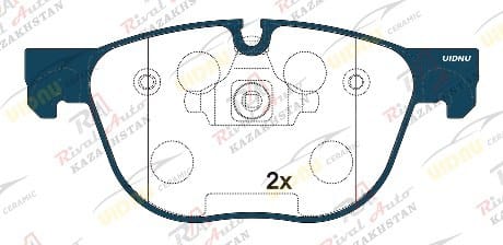 Тормозные колодки UIDNU Ceramic BMW X5 (E70) 3.0D 3.0T 4.8T 2006-2013, X6 (E71) 3.0D 3.0T 2020-- (керамические) передние PN0094