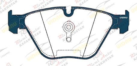 Тормозные колодки UIDNU Ceramic BMW 5' (F10/F11) 520d/525d/528i/530d/530i/535i 2.0D 2.0L 3.0L 2016-2019 6' (F06/F12/F13) 640i 3.0L 2011-2018 (керамические) передние PN0512