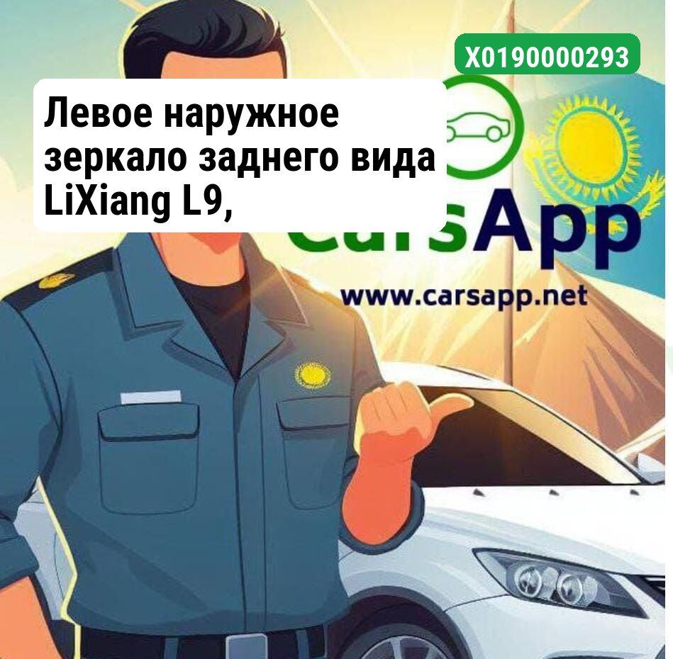 Левое наружное зеркало заднего вида LiXiang L9, X01-90000293, разбор